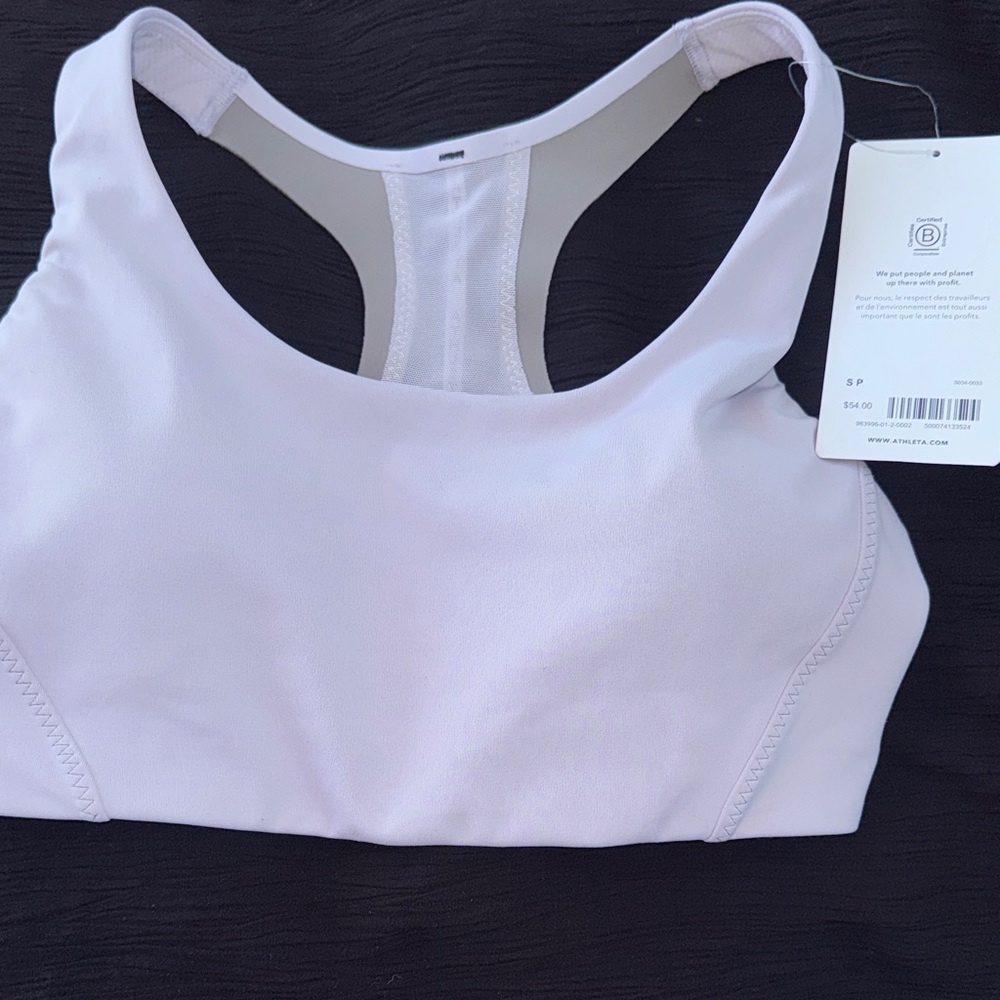 Athleta Light Pink Racerback Sports Bra